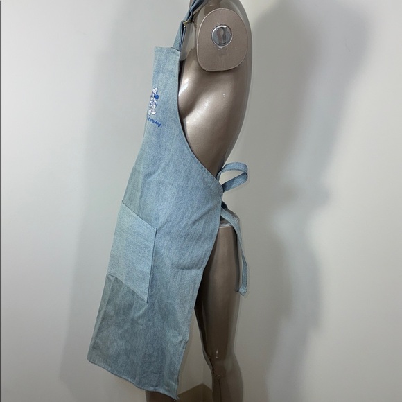 Disney Gourmet Mickey Light Wash Denim Apron with Embroidered Character - Picture 5 of 9